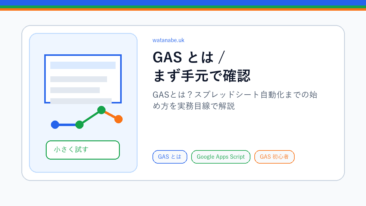 GAS とはの確認手順を示す図解